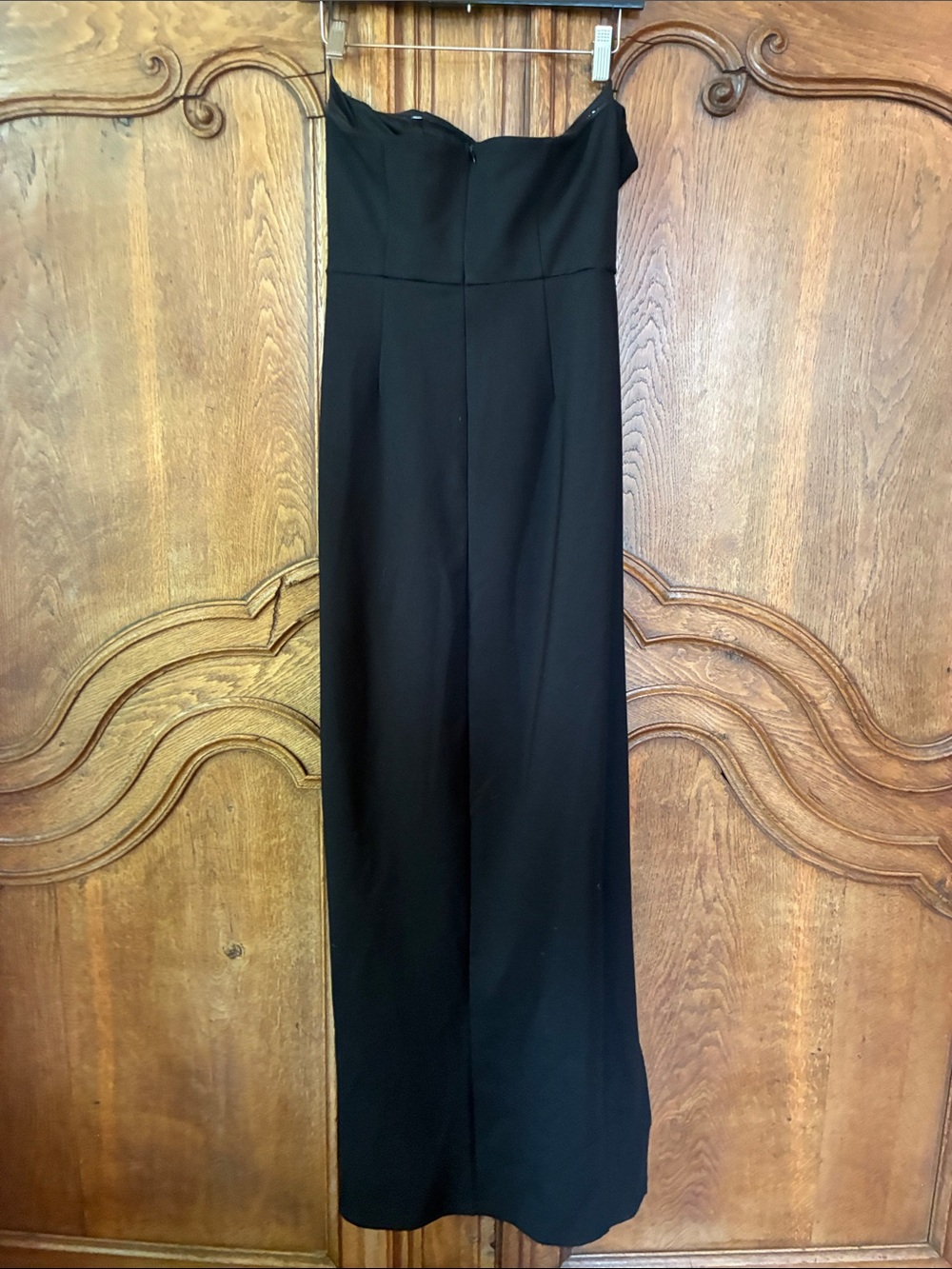 Superdown Revolve Strapless Black Maxi Dress with Front Slit - Picture 7 of 11